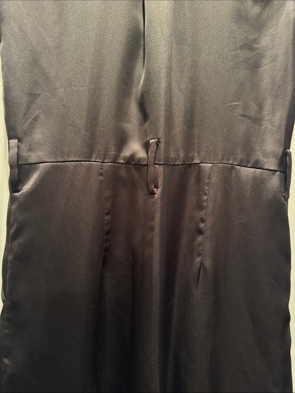 Zara Satin Effect Cargo Jumpsuit in black size xs (missing the belt) - Picture 8 of 12